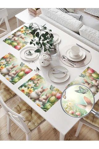 Joyarty Masa Bezleri "keseler Çiçeklerde" 32x46 289183033 Yeşil