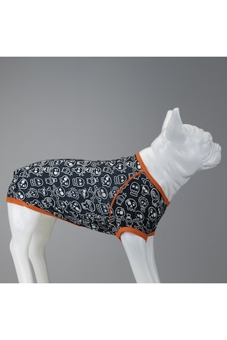 Funny Skull Küçük, Orta Ve Büyük Irk Köpek Tshirt