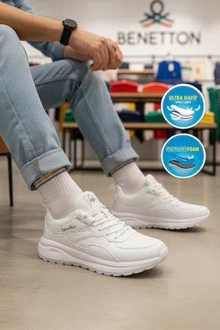 United Colors Of Benetton Bnı-11504 M Beyaz Erkek Spor Ayakkabı