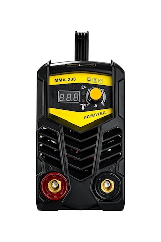 Alman Mma-200 Amper Profesyonel Dijital Göstergeli İnverter Kaynak Makinesi Sarı