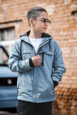 Pina Kids Erkek Çocuk Kapüşonlu Rüzgar Geçirmez Cepli Mevsimlik Mont Mm5016 Mint