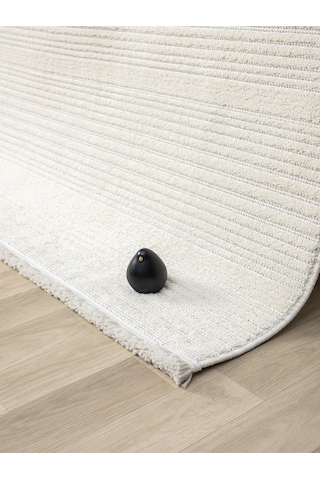 Mariesse Home Step Serisi Naturel Bukleli Yumuşak Dokulu Iskandinav Dokuma Halı Krem