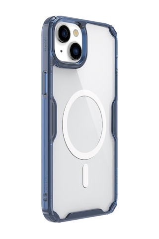 Nillkin Apple Uyumlu iPhone 15 Plus / 14 Plus Magsafe Özellikli Nature Tpu Pro Kapak Mavi