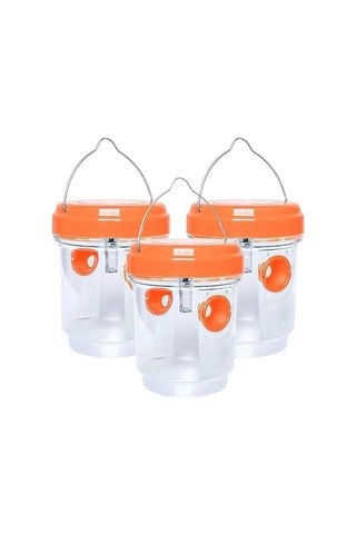 Tongxida Güneş Enerjili Dış Mekan Arey Akıllı Tuzağa, Bahçe Çim Alanı İçin Ip44 Su Geçirmez, 3'lü Paket Turuncu