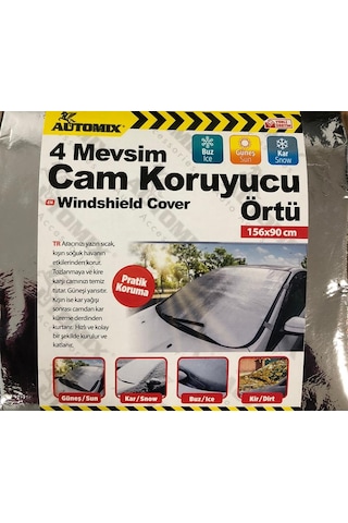 Araç Buzlanma Önleyici Örtü Branda Buz Kar Güneş Koruyucu (156CM.