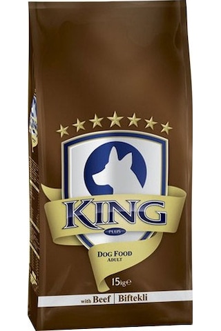 King Plus Beef Dog Biftekli Yetişkin Köpek Maması 15 KG