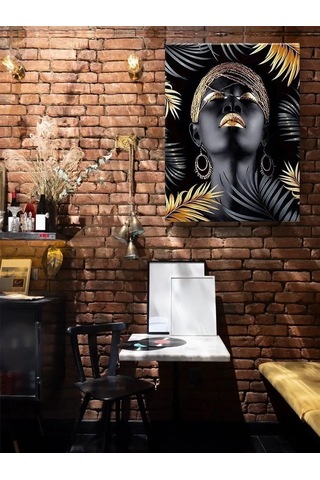 Fluid Altın Kaplamalı 40x50 Sayılarla Boyama Kız Altın Kaplamalı Resim 144816925