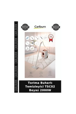 Özel Üretim Torima Buharlı Temizleyici Tsc02 Beyaz 2000w Ev Aleti Temizlik Aletleri