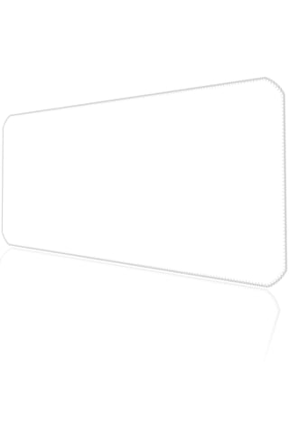 70x30cm Logosuz Beyaz İlyukamp347030 Büyük Boy Xl Gaming Mousepad