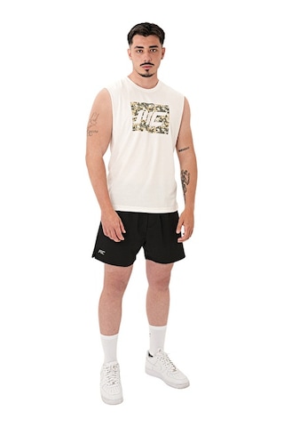 Musclecloth Tactical Kolsuz T-shirt Kırık Beyaz