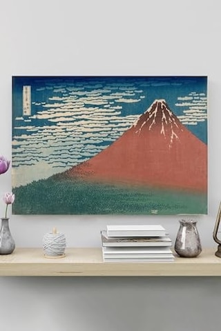 Pster20028 Fine Wind Clear Morning - Katsushika Hokusai Sanatsal Poster 40 X 60