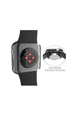 Temperli Cam + Kılıf Uyumlu Apple Watch Ultra 3 2 49 45 41 40 44 42 46mm Pc Tampon Koruyucu Uyumlu İwatch 11 10 Se 9 8 7 6 5 Gümüş