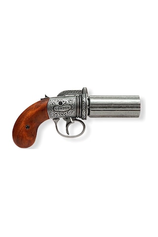 Denix 6 Barrels Pepper-Box Revolver - England 1840