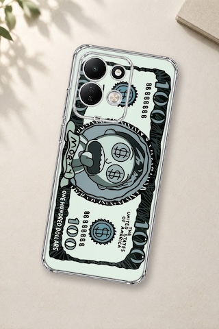 Redmi 17 4g/5g Uyumlu Morty Dolar Baskılı Silikon Kılıf