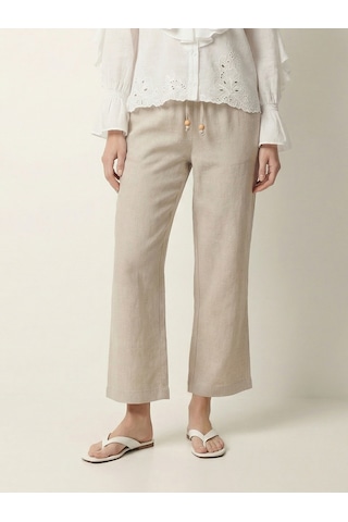 Xint Naturel %100 Keten Oversize Pantolon 201317