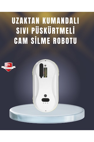 Sptmgldı 2800 Pa Güçlü Emişli Akıllı Cam Temizleyici Robot Çok Renkli