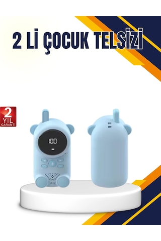 Çocuk Ve Bebek Telsizi 22 Kanal, Vox Modu, Usb Şarjlı, Renkli Ekran -