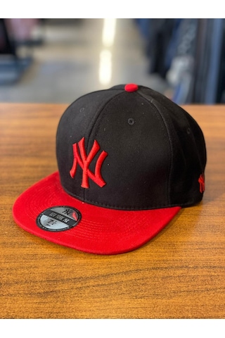Ny Yankees Siyah Renk Kanvas Hiphop Snapback Rapper Cap Şapka