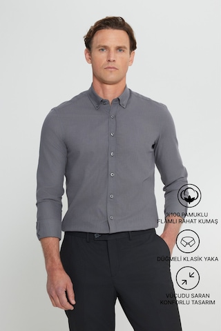 Ac&Co / Altınyıldız Classics Erkek Gömlek (476750289) Gri
