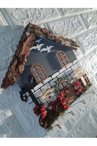 Psacraft Çeyizlik Duvar Dekoru 27x27 Cm Anahtarlık Askısı