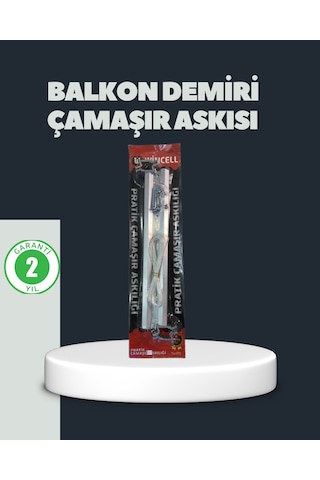Balkon Demiri Çamaşır Askısı Kare Demirlere Uygun Dayanıklı Tasarım - Lisinya Çok Renkli
