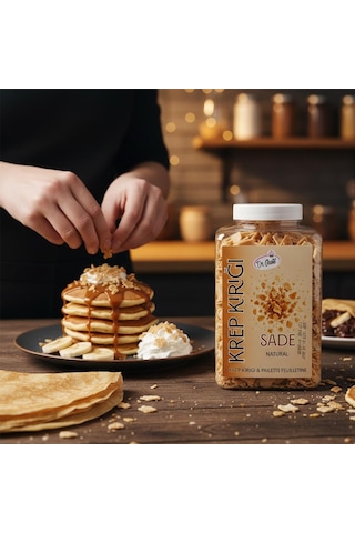 Krep Kırığı Sade 150 Gr Waffle, Pancake Ve Tatlılar İçin Çıtır Dekor