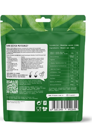 Fropie Çiğ Brezilya Cevizi 6 x 75 G