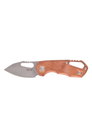 Mkm Isonzo M390 Clip Point Copper Kamp Çakı Kahverengi