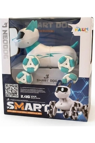 Uzaktan Kumandalı Akıllı Robot Köpek/kedi - 2.4g Sesli Ve Işıklı Hareketli Robot Sh59964