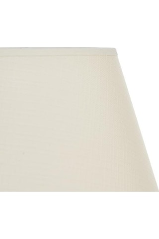 Nisa Luce 12'lik Top Abajur Küçük Seramik - Beyaz / Krem Beyaz / Krem Beyaz - Krem