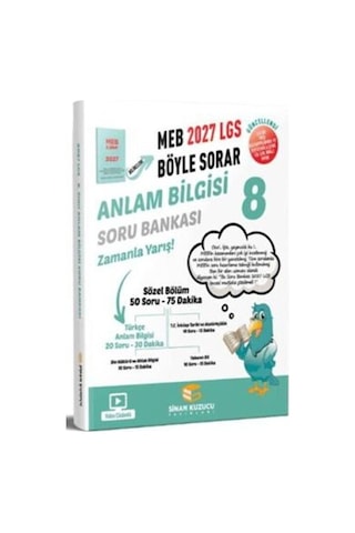 2027 8. Sınıf Anlam Bilgisi Soru Bankası Sinan Kuzucu 2027 8. Sınıf Anlam Bilgisi Soru Bankası Sinan Kuzucu