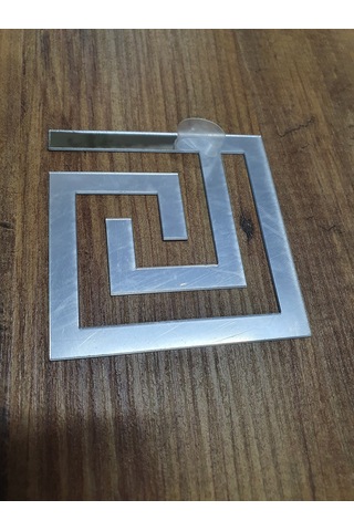 Labirent Bordür Aynalı Gümüş Pleksi 30'lu 9x9 Cm