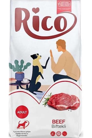 Rico Biftekli Yetişkin Köpek Maması 15 KG Rico Biftekli Yetişkin Köpek Maması 15 KG