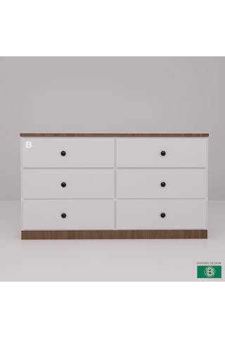 Şifonyer 6 Çekmeceli Geniş Depolama Alanına Sahip