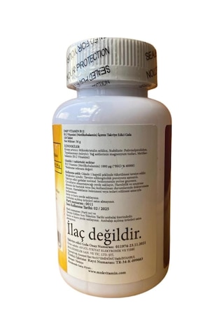 DMP Vitamin B12 1000 Mcg 120 Tablets + Hap Kutusu