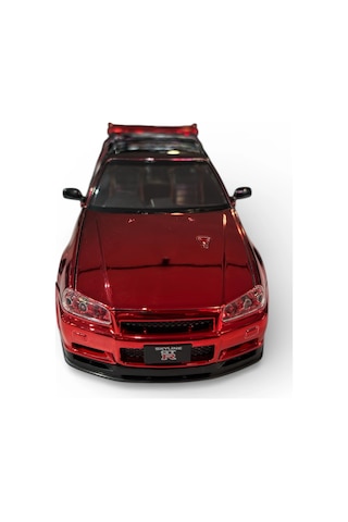 Hobbiez World 1/24 Nissan Gtr R34 - Metallick Red/black
