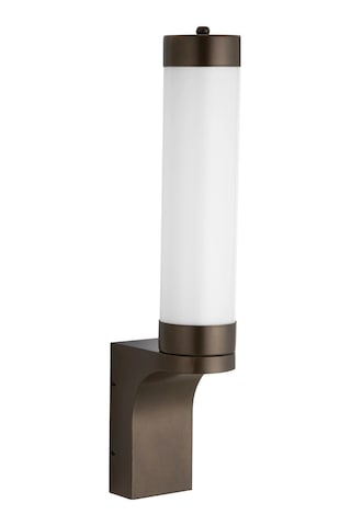 7lux Bronz Opal Silindirik Dış Mekan Led Duvar Apliği Modern Tasarım 4000k