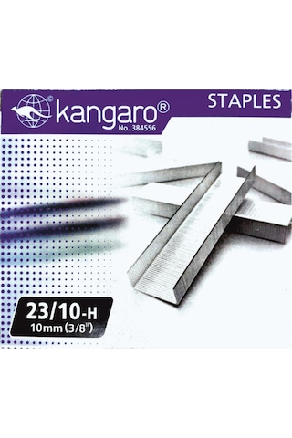 Kangaro Zımba Teli No 23/10-h 10 MM 20'lik Paket 1.000 Zımbalık Kutular