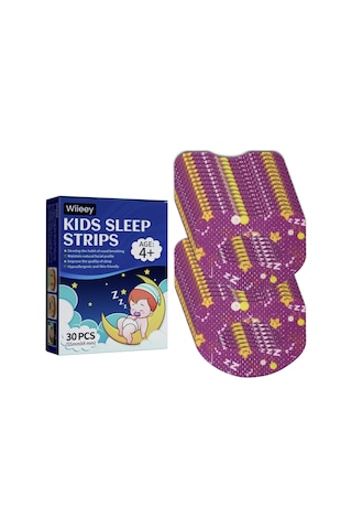 Suofeng "wiieey 30 Adet Çocuk Uyku Bantları - Nazal Nefes Almaya Yardımcı, Ağızdan Nefes Almayı Düzelten"