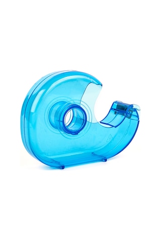 Yuntech01 Mavi Plastik Teyp Kesici - Hızlı Ve Pürüzsüz Kesim, 24mm'ye Kadar Uyumlu, Kompakt Ve Taşınabilir Ofis Gereci 1 Adet