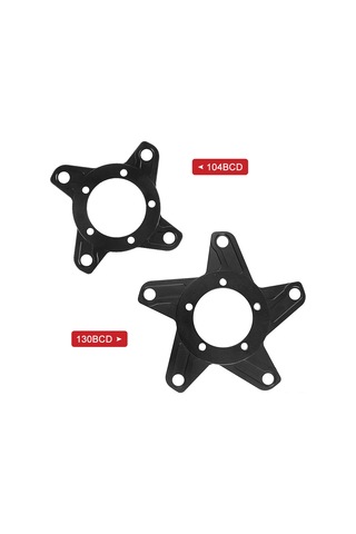 Lemestar Alüminyum Motor Dişli Adaptörü 130bcd - 38-60t, Siyah, 2.5mm Kalınlık, 85g Ağırlık - Tırnaklı Disk Bağlayıcı Çok Renkli