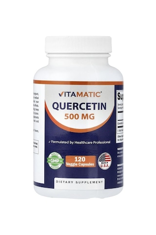 Takviye Vitamatic, Quercetin, 500 Mg, 120 Veg Capsules