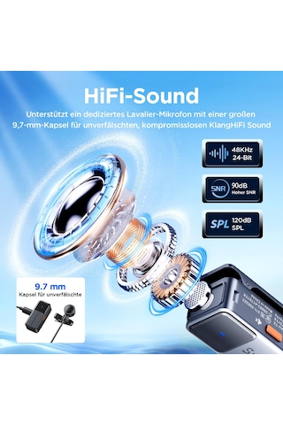 Saramonic Air Kablosuz Yaka Mikrofonu - Taşınabilir Şarj Kutusu, Apple Uyumlu iPhone 15/16 Serisi İçin 48khz/24bit, 90db Snr Özellikli Ø9,7 Mm Mini Klipsli Mikrofon, Vlog, Tiktok İçin