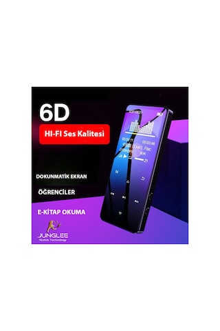 Bluetooth Lu Mp3-mp4 Çalar Fm Radyolu Şarjlı Mp4 Player Dahili Hoparlör 8gb Hafızalı Müzik Çalar