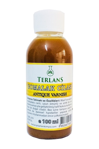 Terlans Doğal Ahşap Cilası Gomalak 100 ML Antik Vernik - Shellac