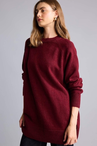 Defacto Relax Fıt Basıc Triko Kazak Tunik H6186ax26wnbr33 Bordo-br33