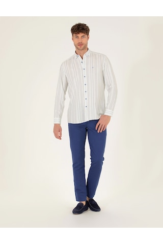 Pierre Cardin Erkek İndigo Kanvas / Chino Pantolon 50268095-vr028 İndigo