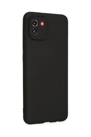 Newface - 834 - Samsung Galaxy Uyumlu A03 Kılıf First Silikon - Glblseme - - Siyah Sıyah
