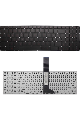 Kırmızı Tuş - Işıksız, Notebook Klavye - Asus X550jx-xx171d Muadili İle Uyumlu