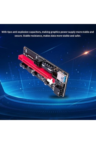 Pcı E 1X To 16X Usb 3.0 Riser Ekran Kartı Bitcoin 009S 9. Nesil
